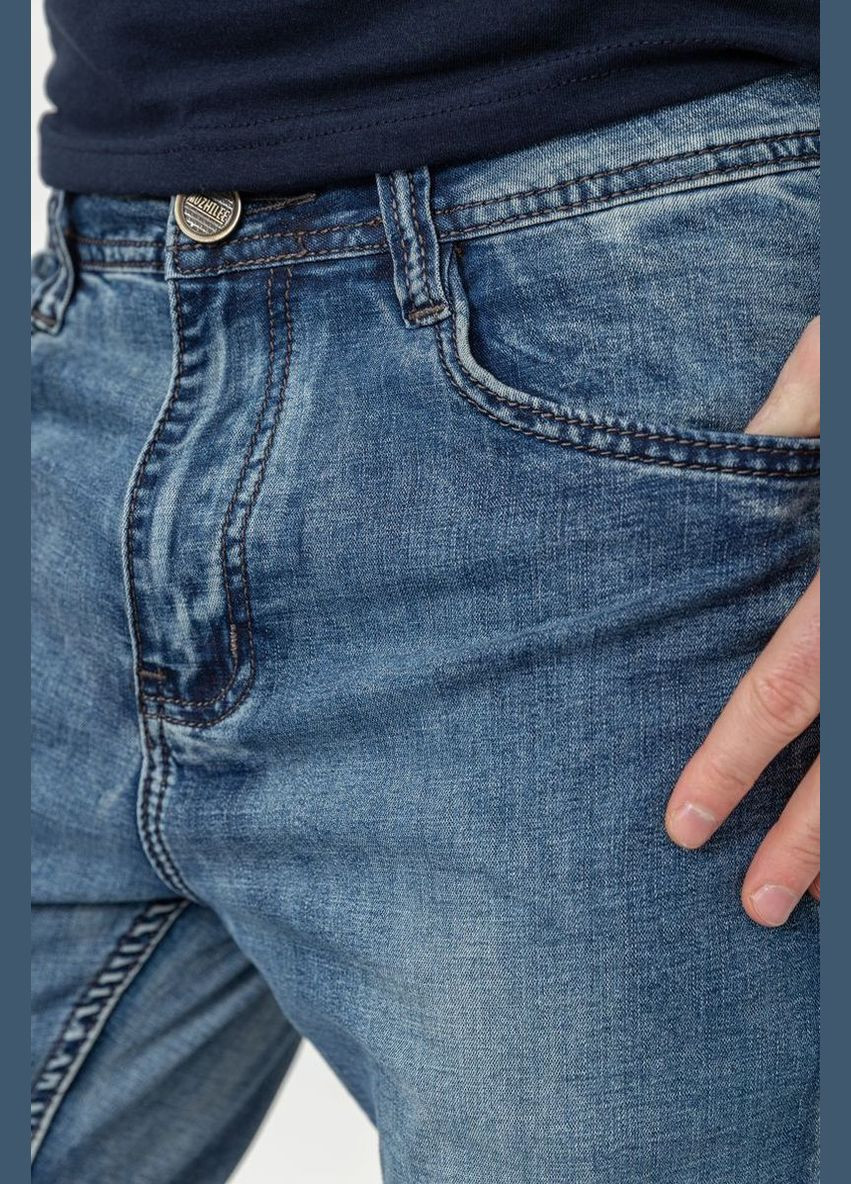 Синие демисезонные джинсы мужские демисезонные, цвет синий, Ager