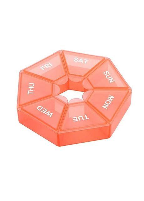 Таблетница 7Days Mini Pill Box, Orange Semi (334891537)