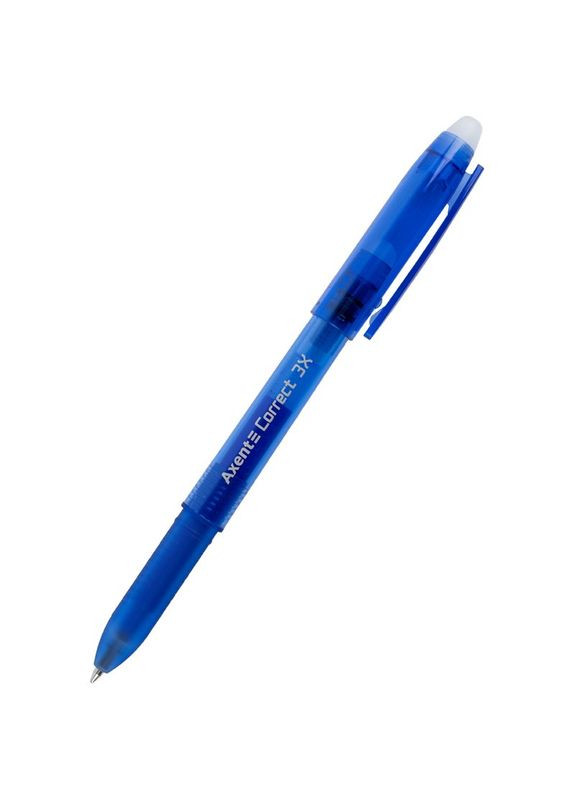 Ручка гелевая "Пиши-стирай" " "/AG1122-02-A/ Correct 3Х, синяя (12/480) Axent (370597379)