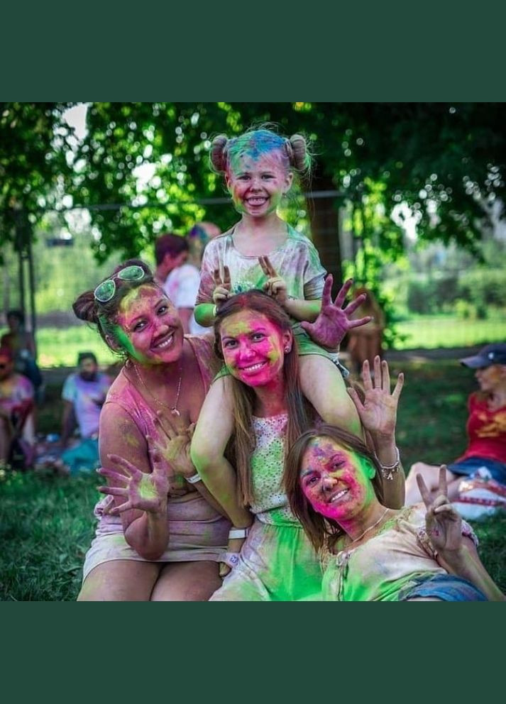 Белая Краска Холи Гулал, 50 грамм, сухая порошковая краска для фестивалей, флешмобов, фотосессий, пакет 50 грамм No Brand (331738711)