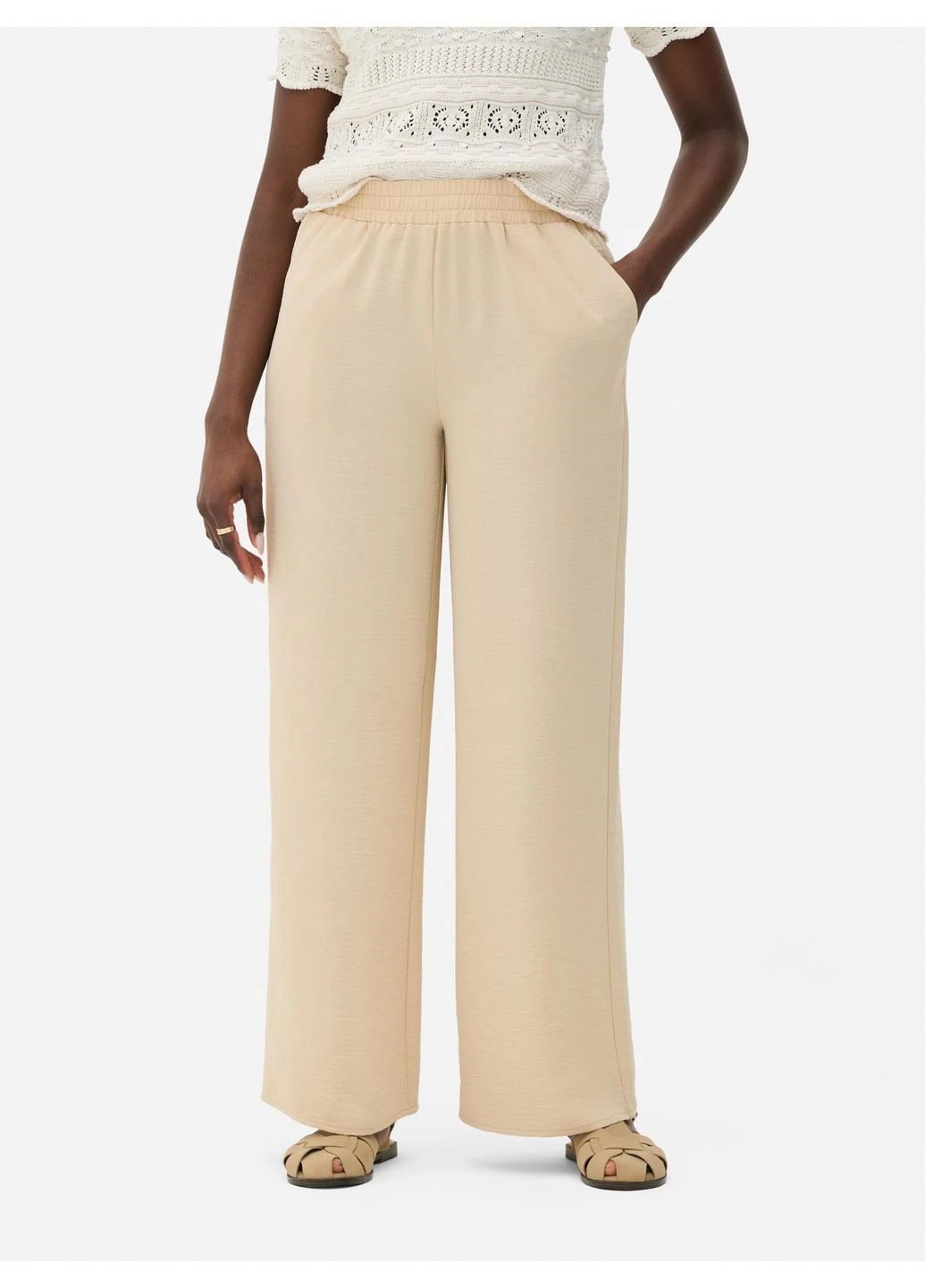 Штаны лето,бежевый, Primark (392314599)
