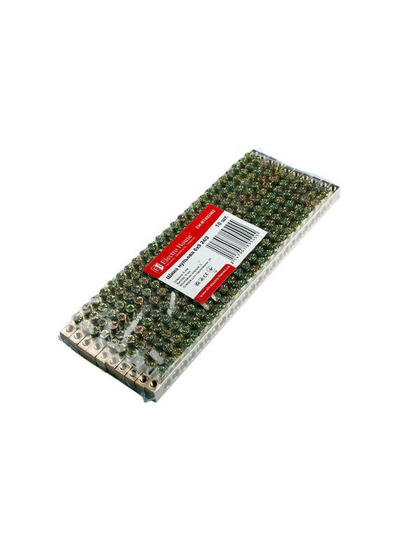 Шина нульова 6х9 мм² 24 /2, 2 отвори Electro House (346088998)