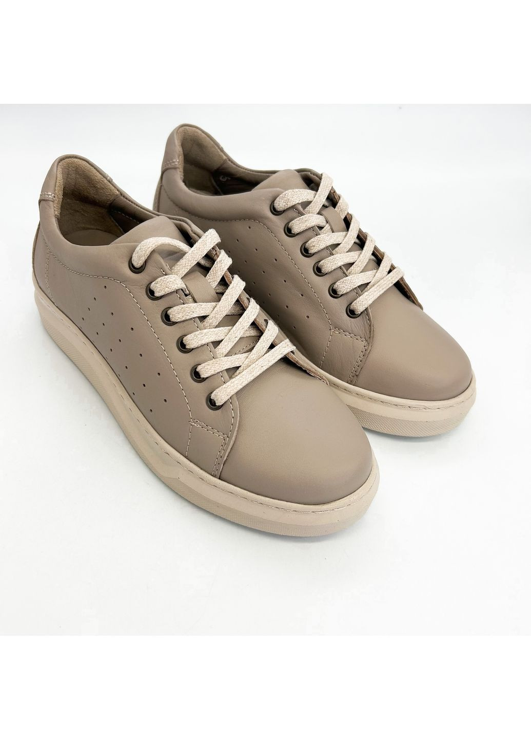 Кроссовки (р) Кожа 0-1-1-23091 Springer темно-бежевые (364657183)