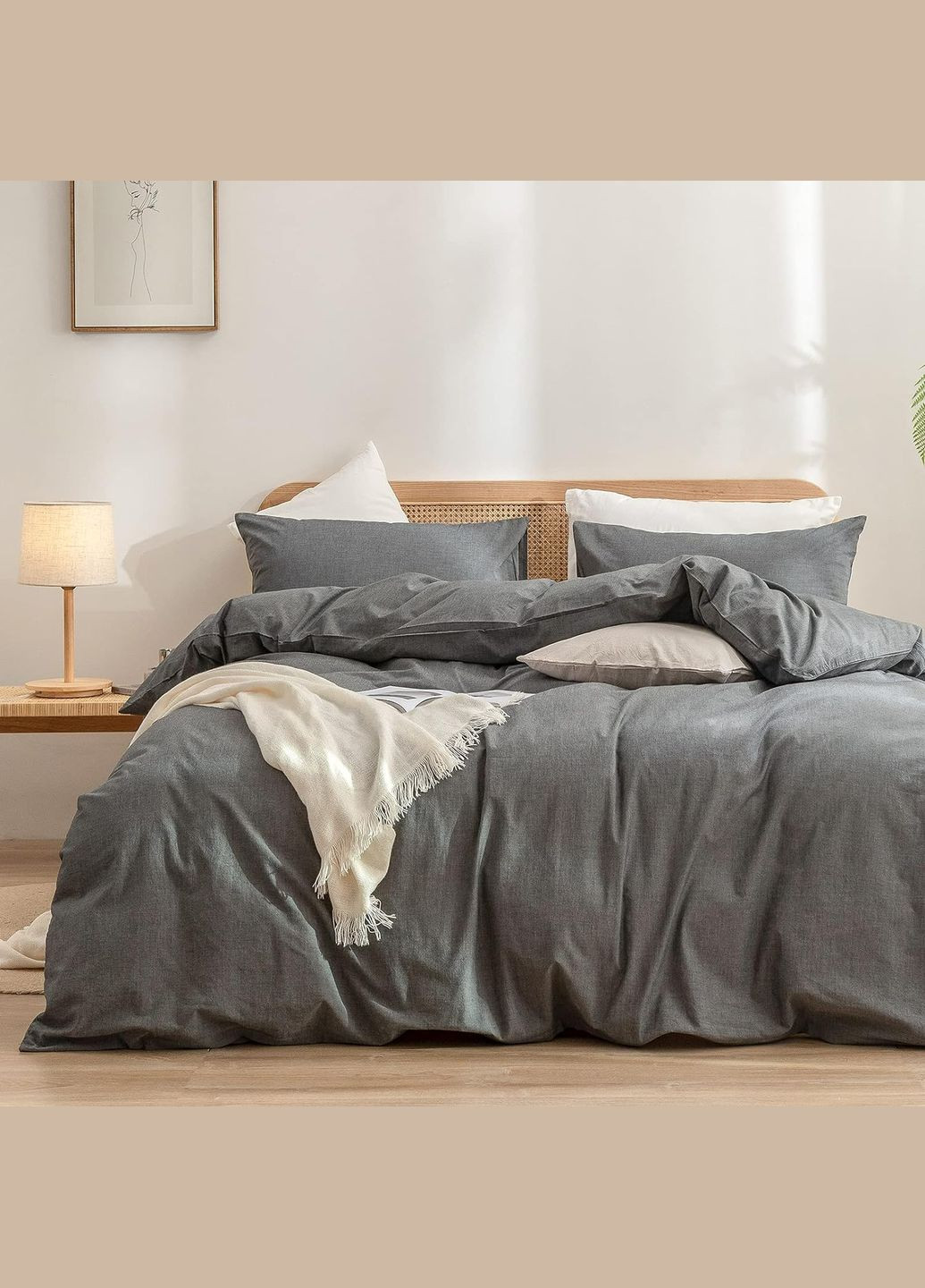 Комплект постельного белья, полуторный евро, вареный хлопок (Washed Cotton) Кондор (304574201)