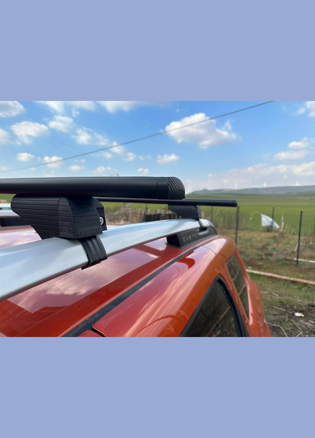 Багажник на рейлінги з замком чорний Wizard 135 WizV1-135-7484 Erkul (364964257)