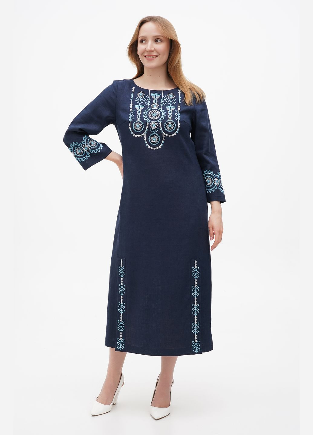 Синя сукня яра, р., код 0307/48/999 ГАЛЕРЕЯ ЛЬОНУ