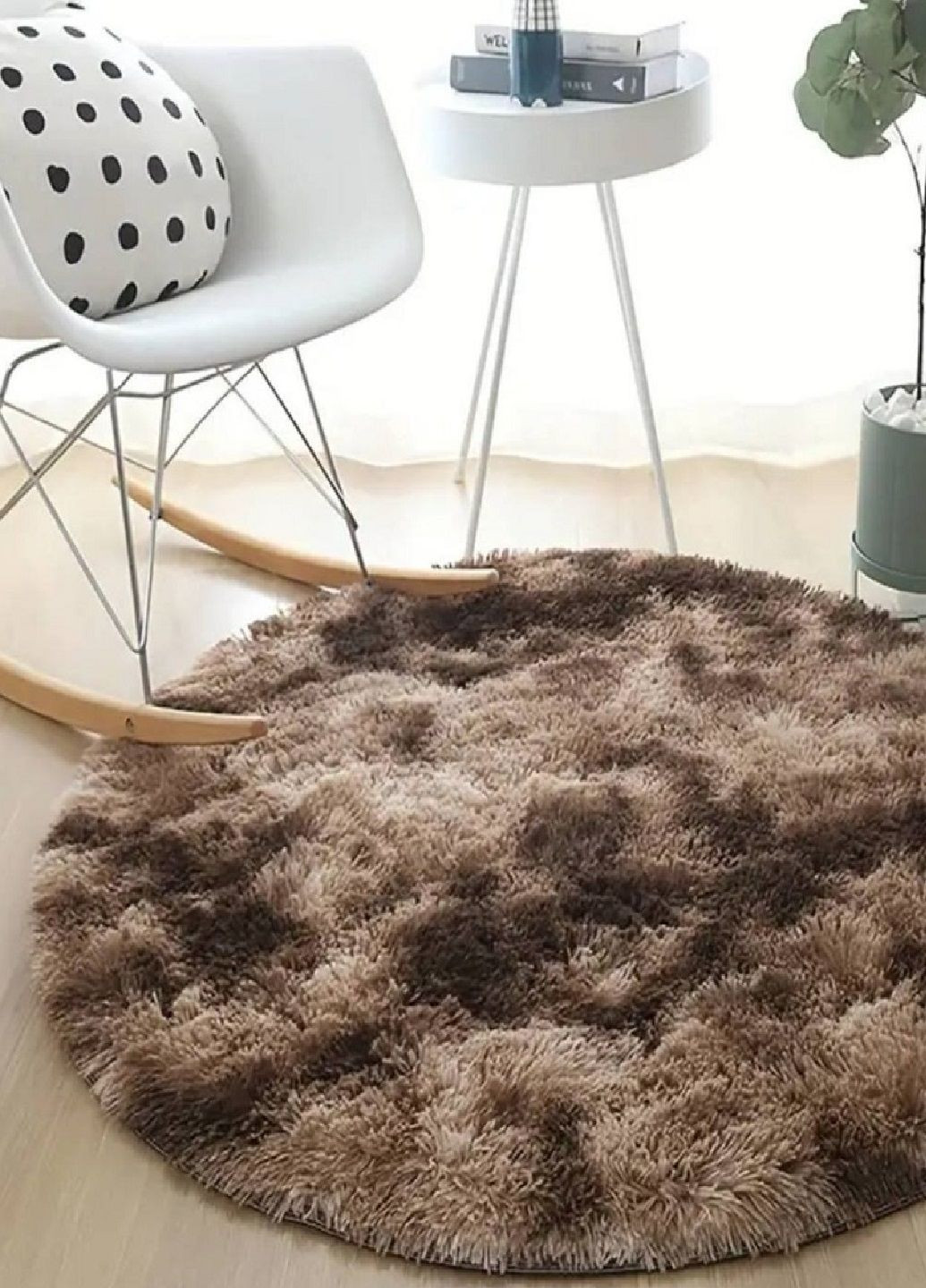 Ковер круглый пушистый Vishnya (305570416)