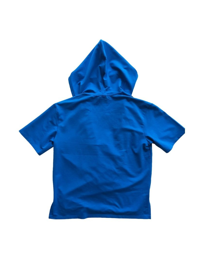 Синяя демисезонная футболка с капюшоном тощи sg5673 голубая синяя (146 см) Street Gang