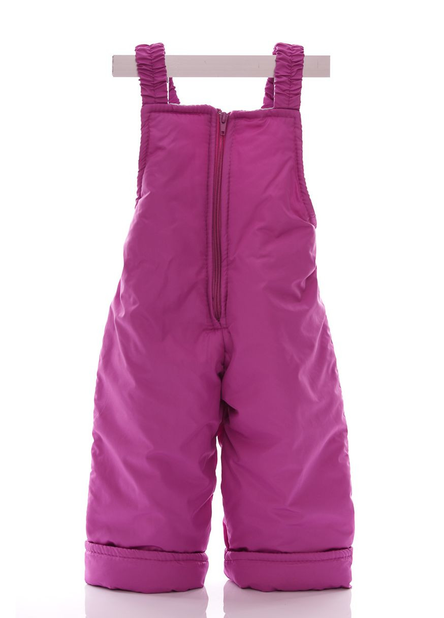 Розовый зимний комбинезон на синтепоне для девочки с принтом корон евро ноль розовый 86 см (27719) BABYKROHA