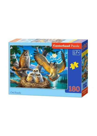 Пазли "Совине сімейство", 180 елементів Castorland (356459925)