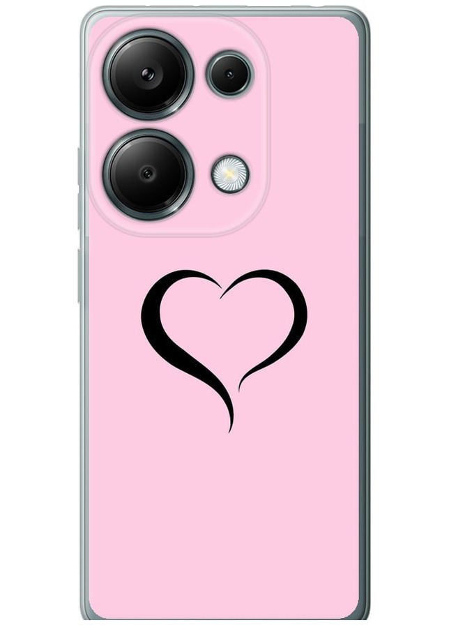 Силіконовий чохол 'Серце 1' для Endorphone Xiaomi Poco M6 Pro (334728221)