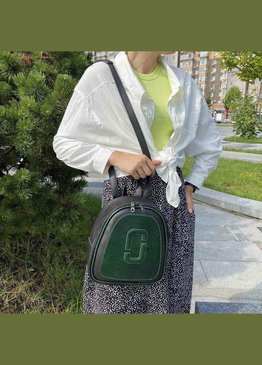 Жіночий міський міні рюкзак сумка трансформер Білий No Brand (301083269)