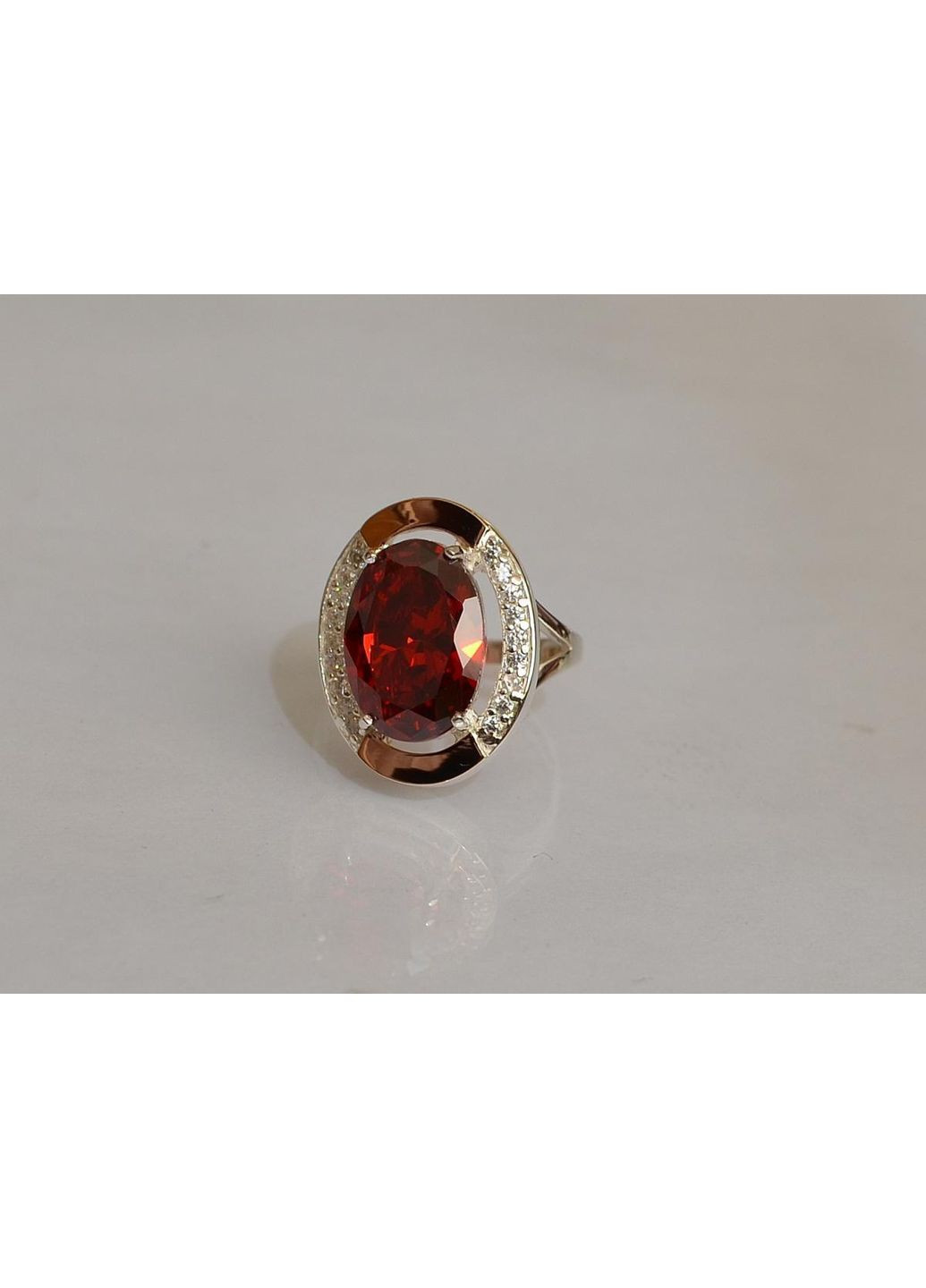 Срібна каблучка зі вставками з золота Silver Style (367268356)