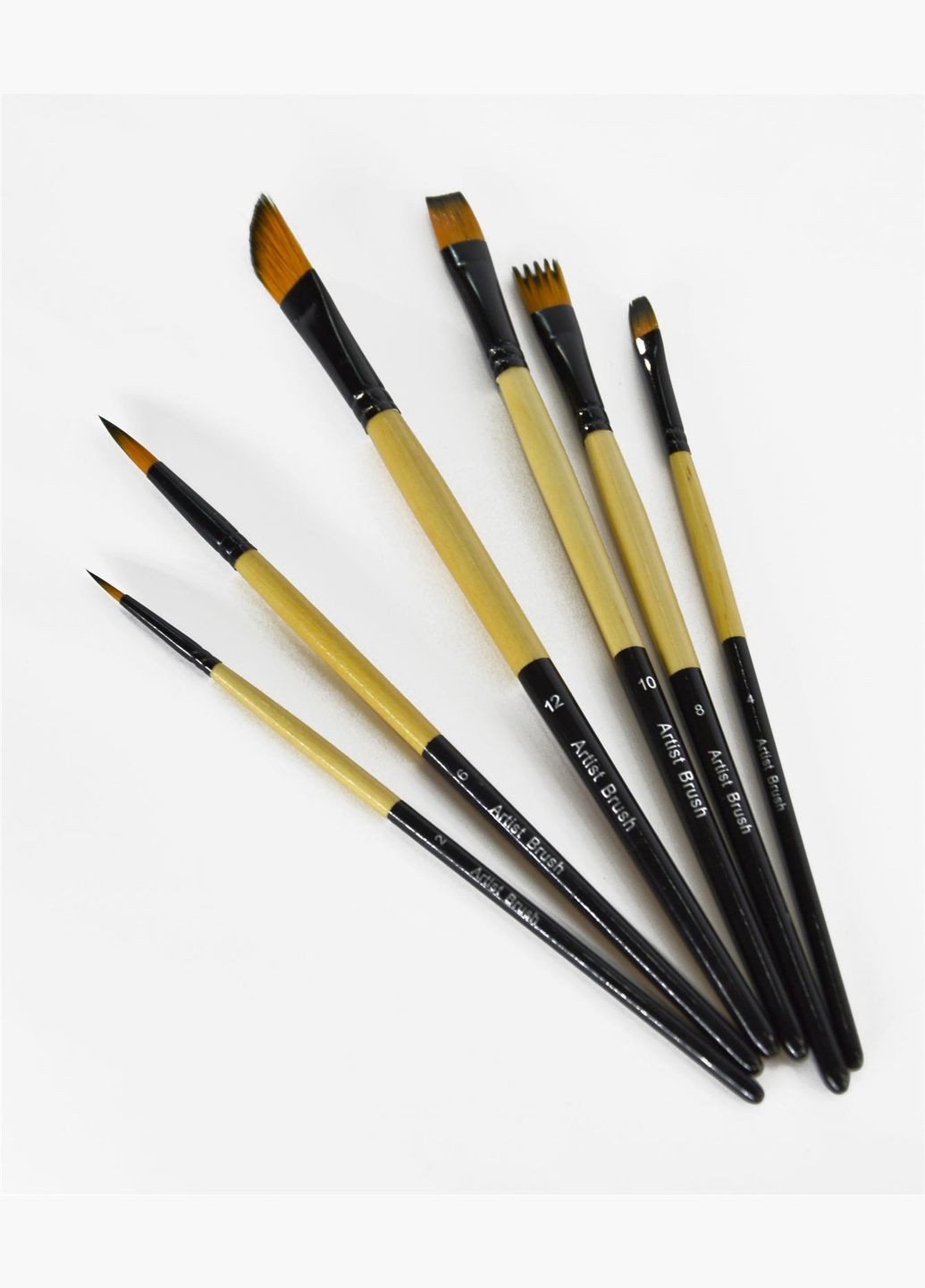 Кисти для рисования нейлоновые Набор 6 штук Worison (322650416)