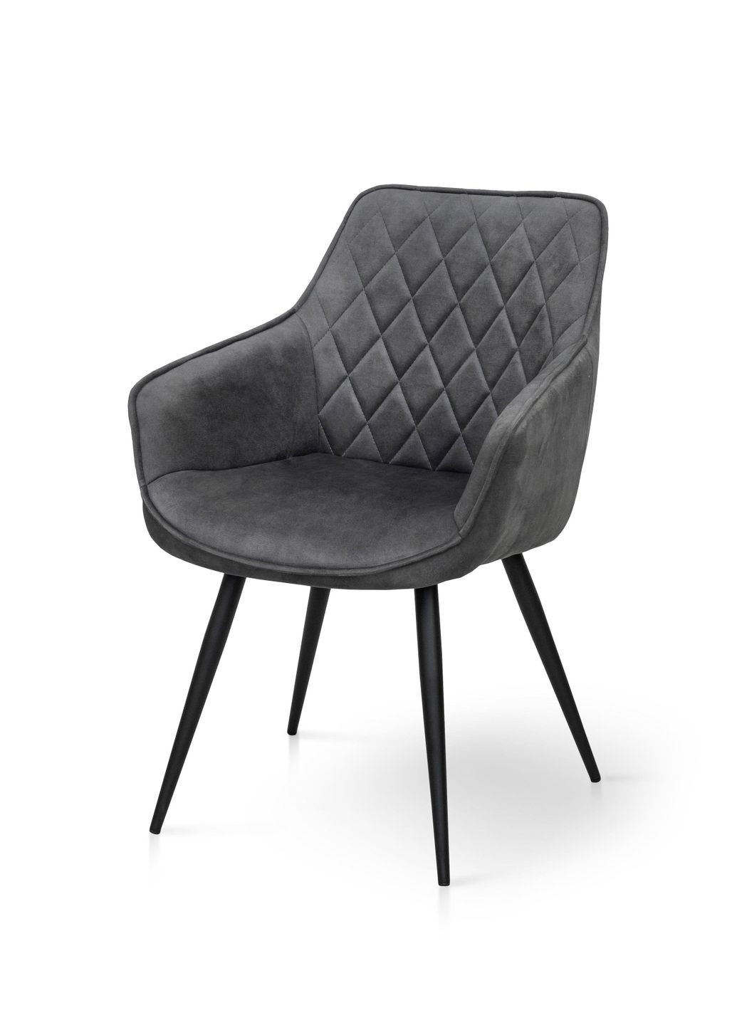 Кухонний стілець NAOMI велюр Темно-сірий/Чорний 857530-01 857530 Comfort Line (355467854)