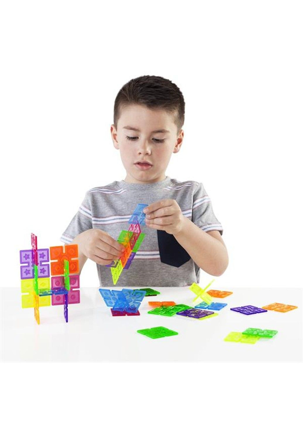 Конструктор Interlox Squares Квадраты, 96 деталей (G16835) Guidecraft (331298325)