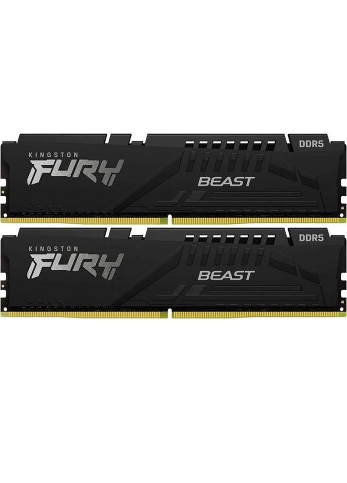 Набір Fury Beast DDR5 64GB 6000 Black (KF560C36BBE2K2-64) Kingston (345562453)