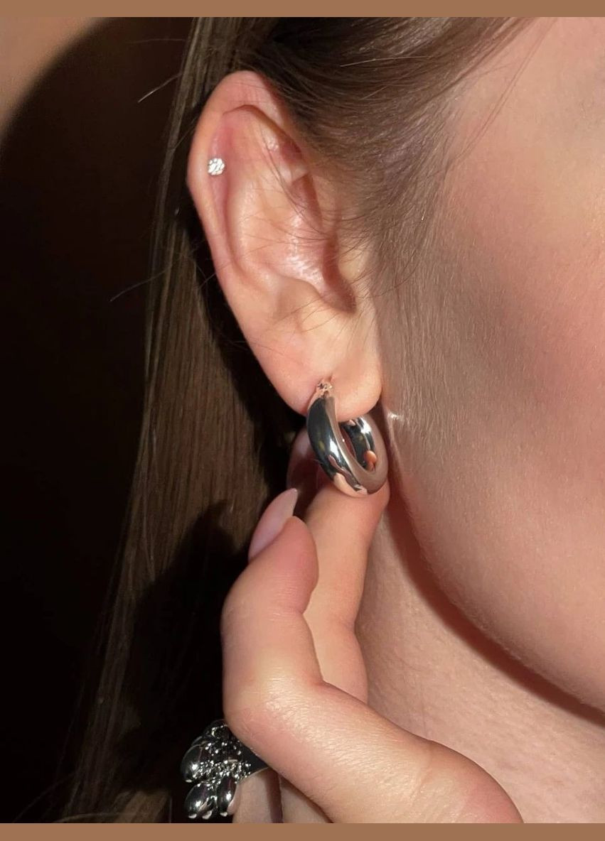 Серьги "Big Round" Le'Perle (329751135)