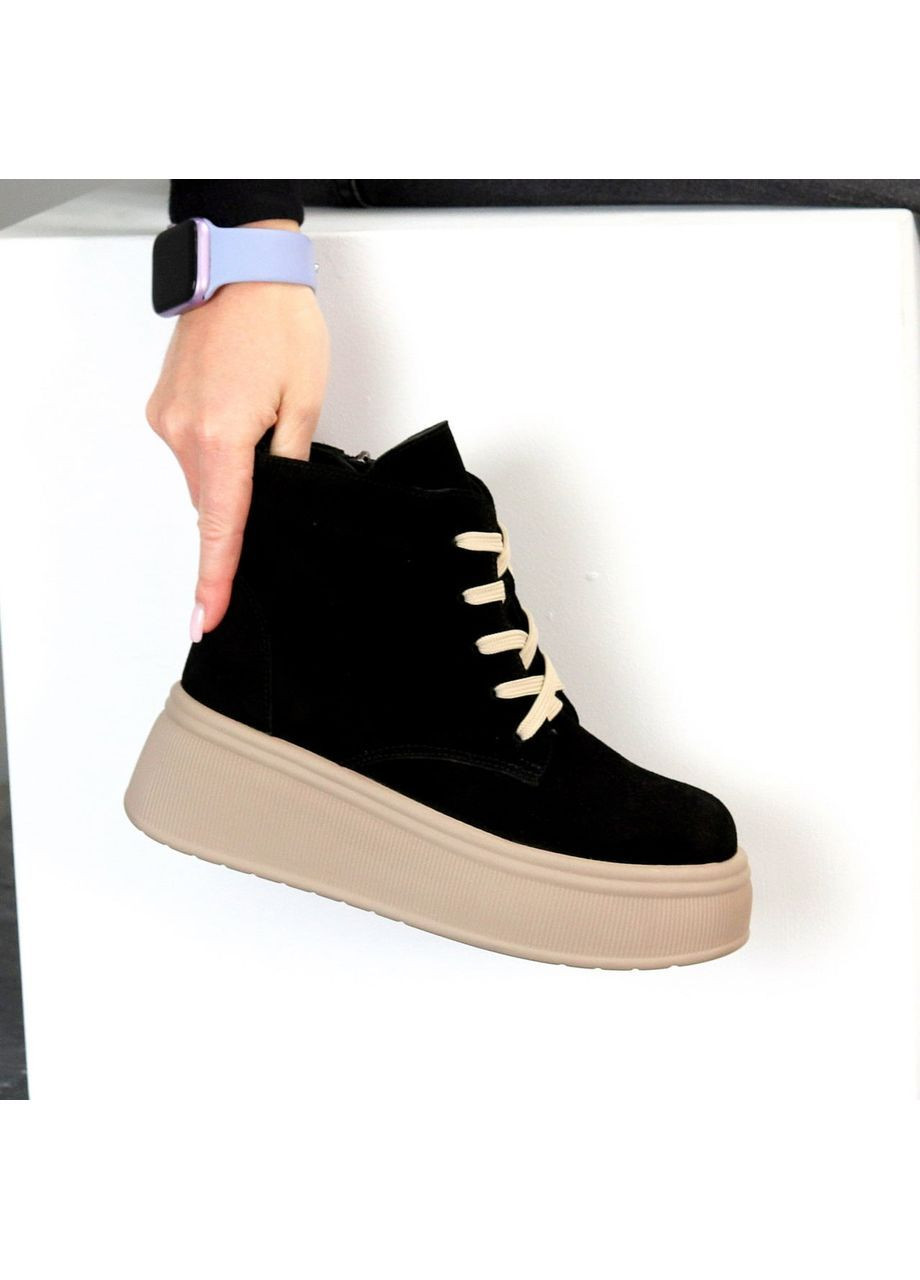 🖤 ботинки “andres” из натуральной замши No Brand