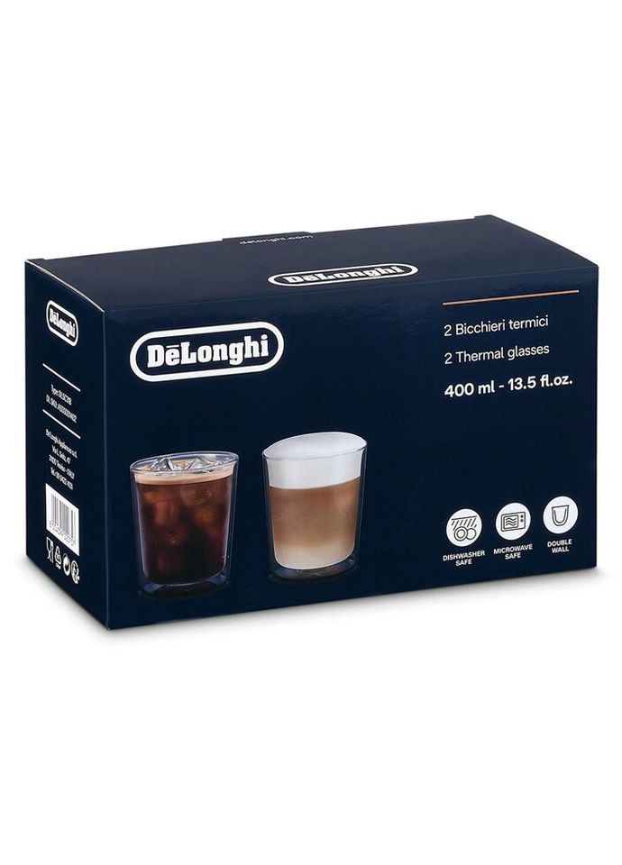Набір склянок низьких із подвійним дном Drinks DLSC-318 400 мл 2 шт Delonghi (322030477)