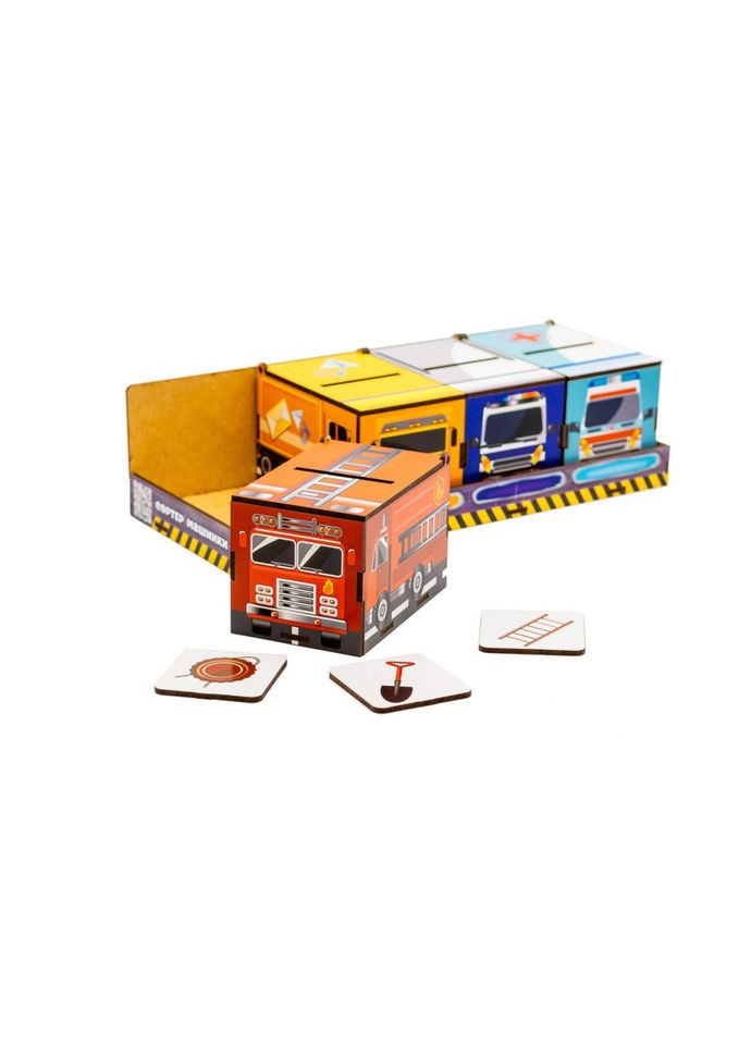 Дитячий Сортер Монтессорі "Машинки" Puz-87873 PuzzleOK (367966200)