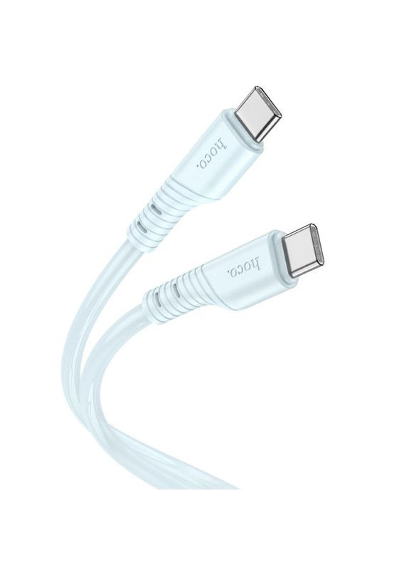 Дата кабель X97 Crystal color Type-C to Type-C 60W (1m) Hoco (295545910)