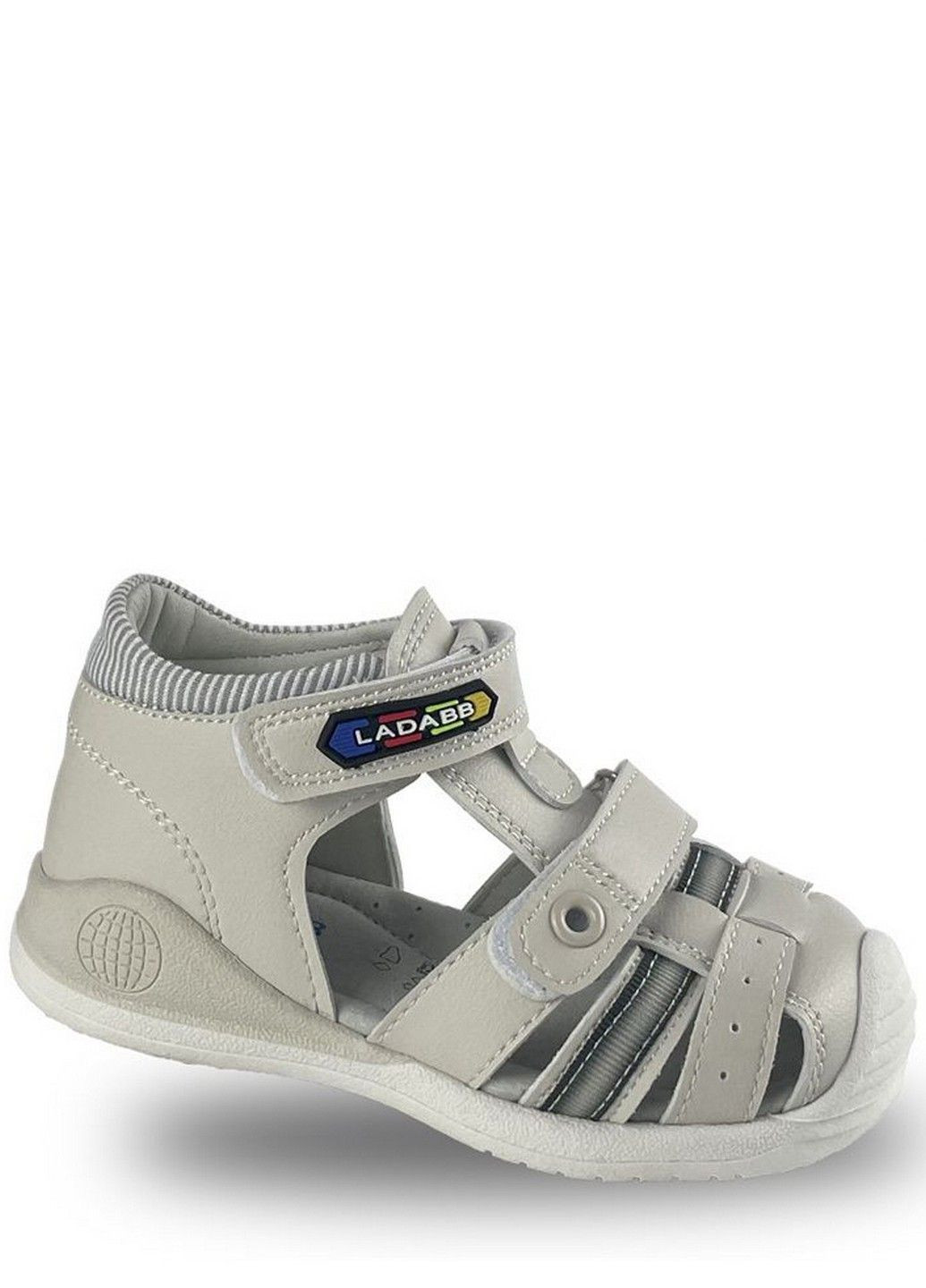 Серые кэжуал кожаные сандалии mn20404-7 Jong Golf