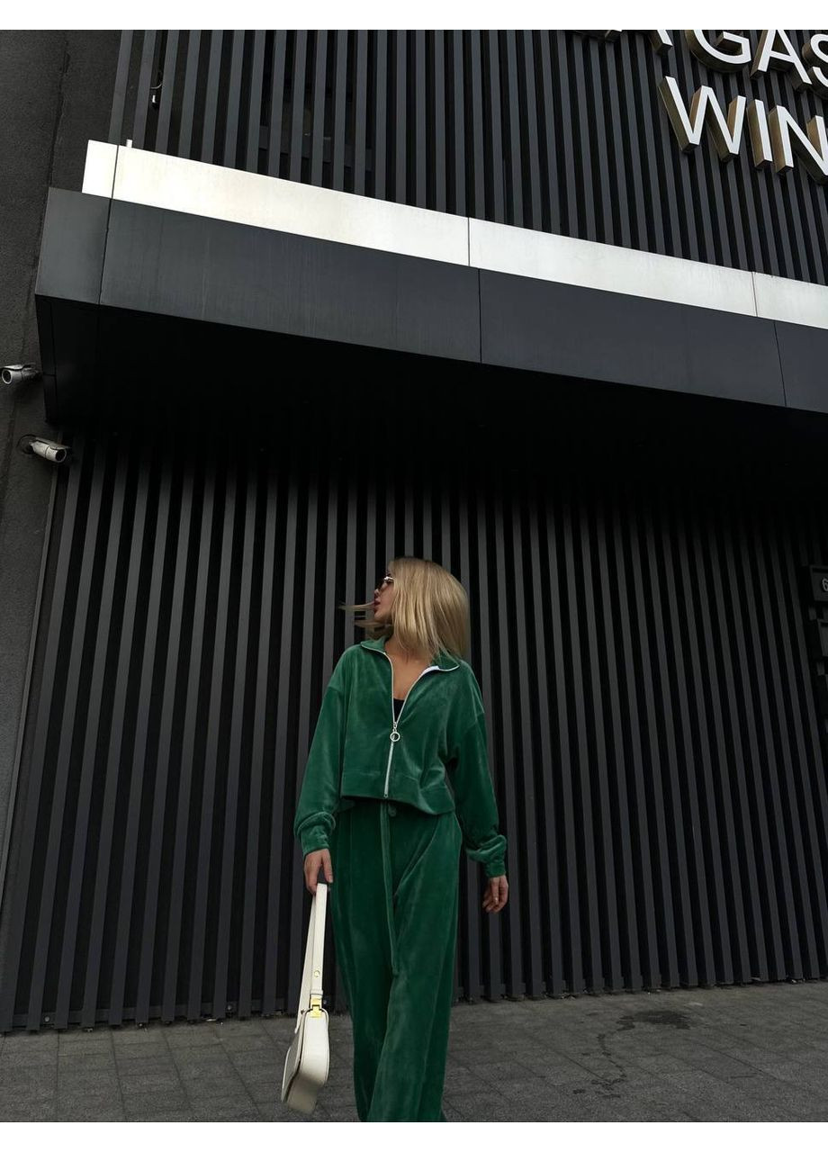 Жіночий спортивний костюм велюр для прогулянок та активного відпочинку комфортний New Trend (304647083)