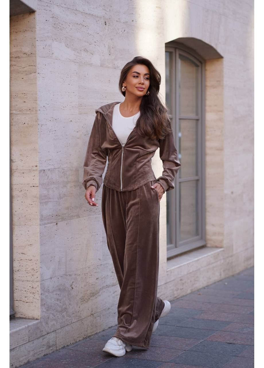 Женский велюровый костюм с капюшоном. Україна (353495276)