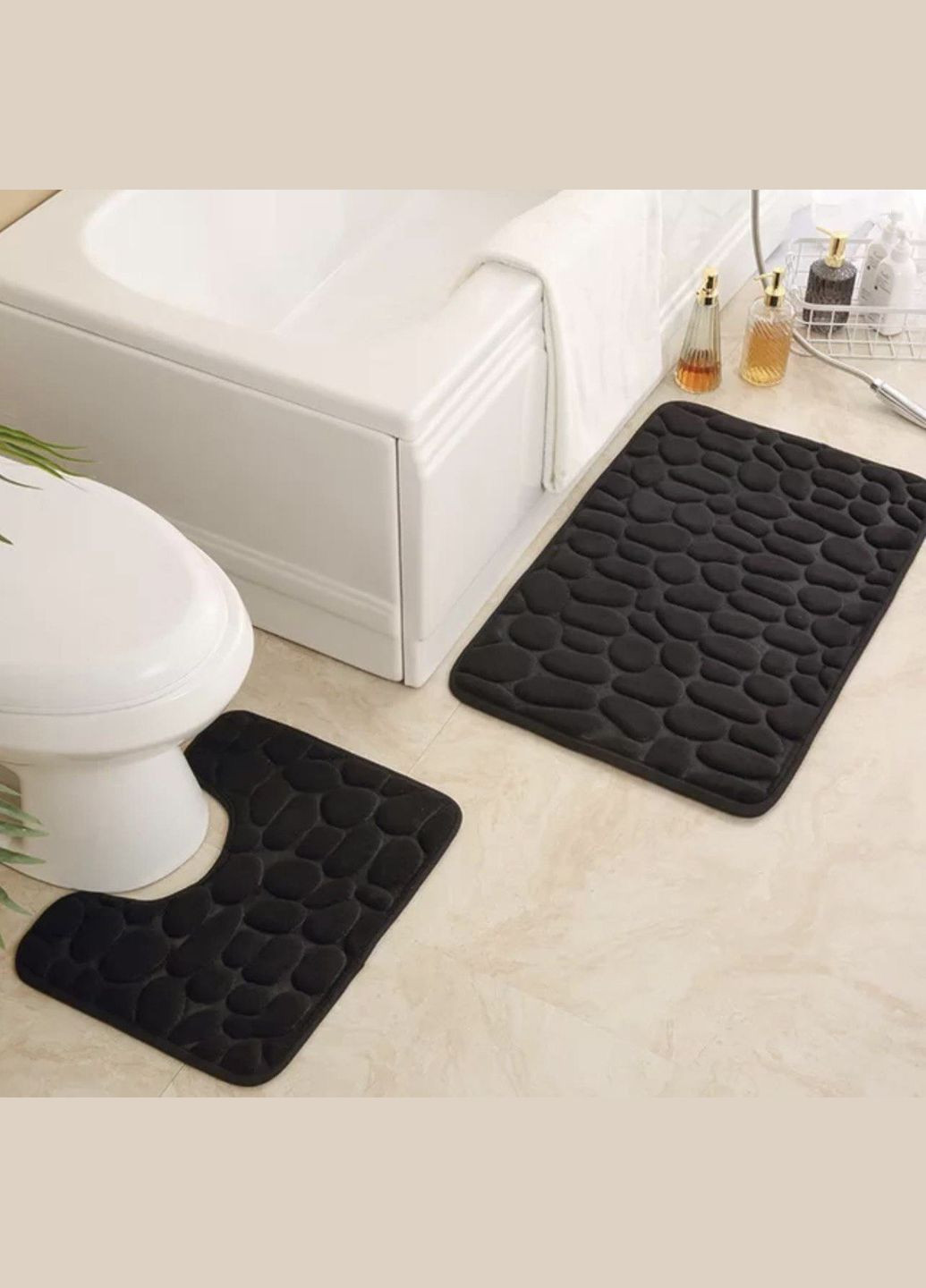 Набор ковриков в ванную и туалет No Brand stone premium (279390462)