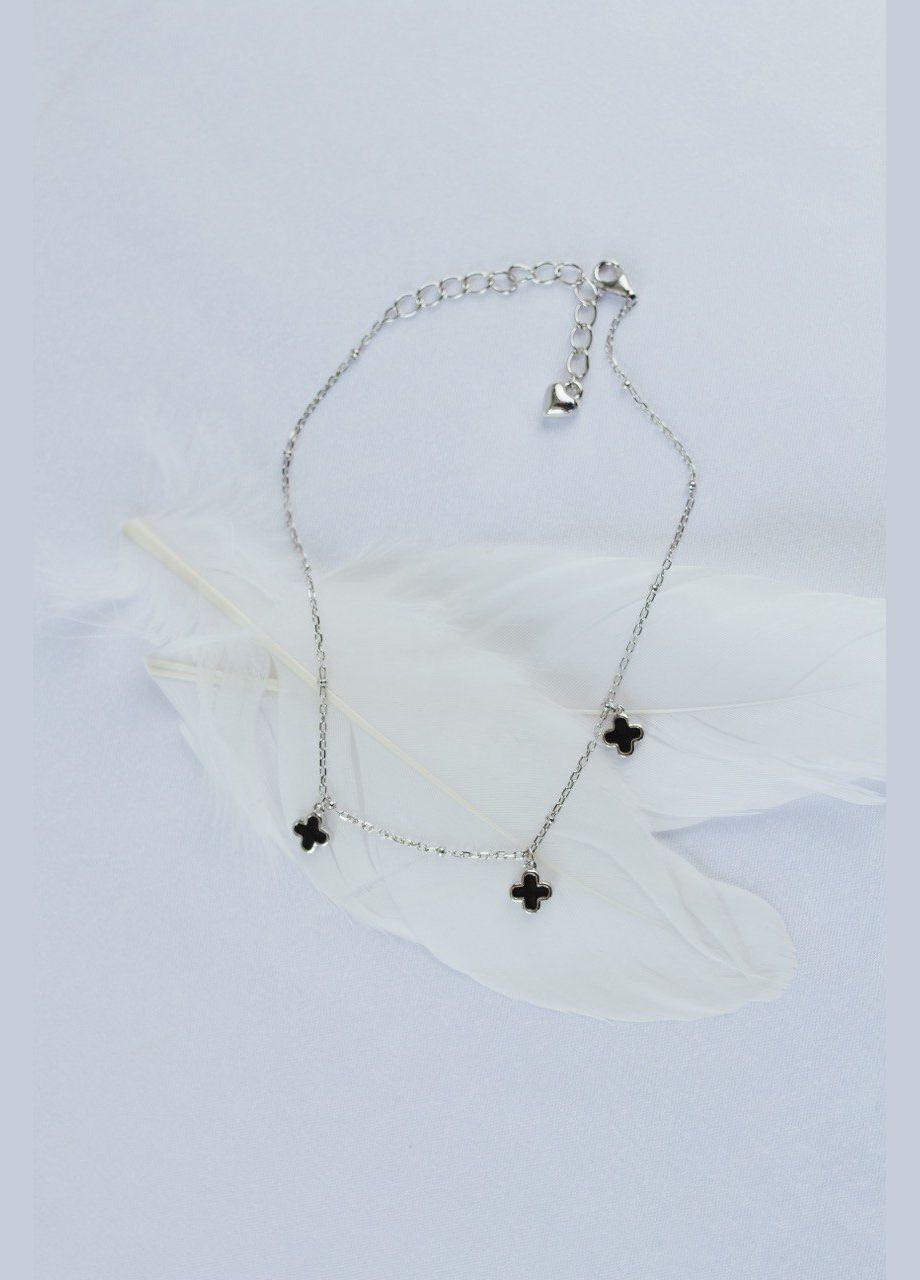 Браслет срібний на ногу в стилі Ван Кліфф 550334нч, розмір No Brand (317577507)