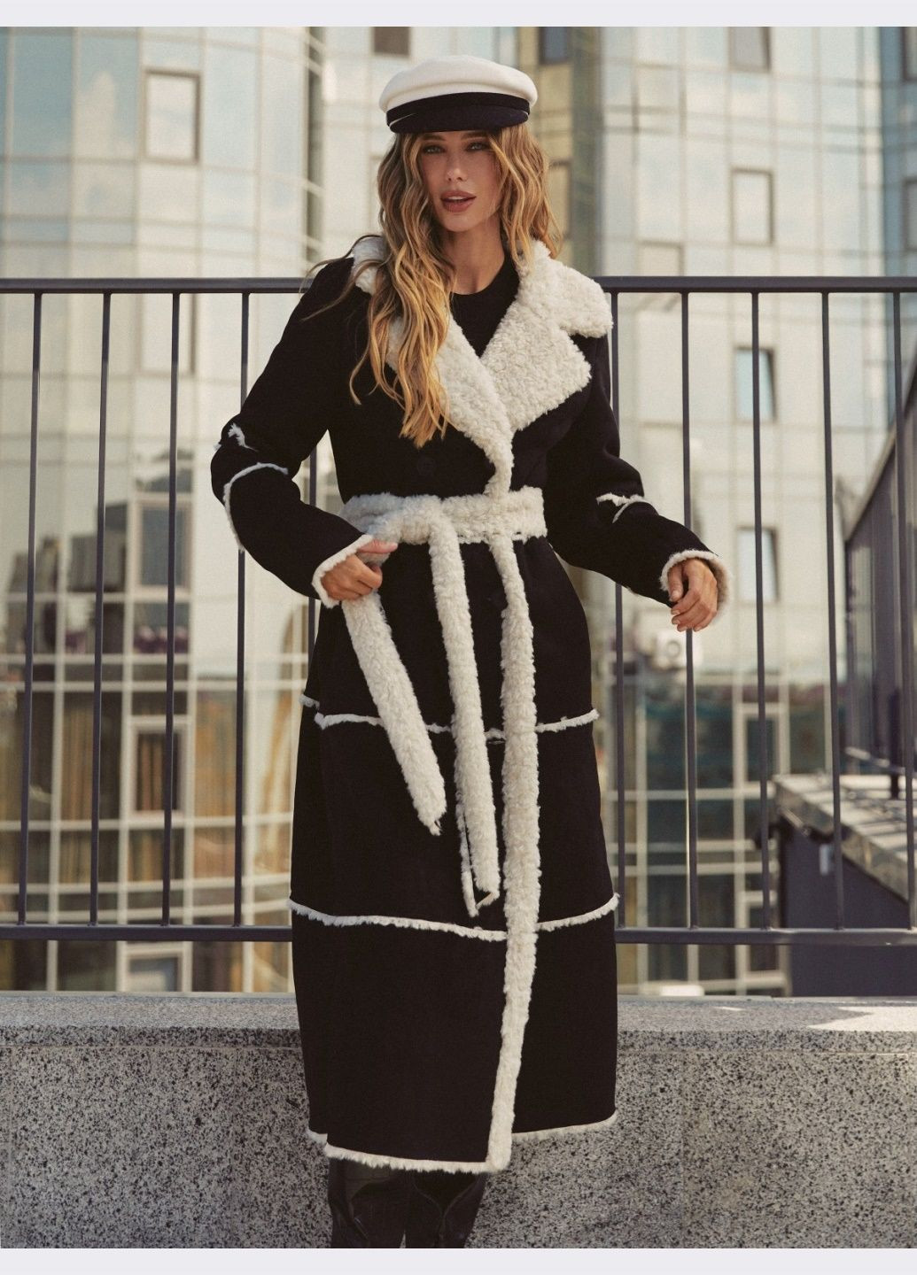 дублянка міді чорного кольору з поясом Dressa (362660246)