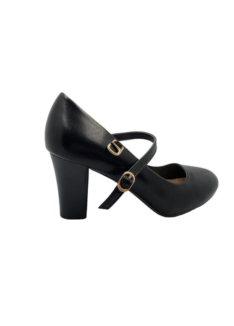 QQ Туфли матовые на ремешке черные лодочки черный з искусственная кожа, китай — всесезон (319850706)