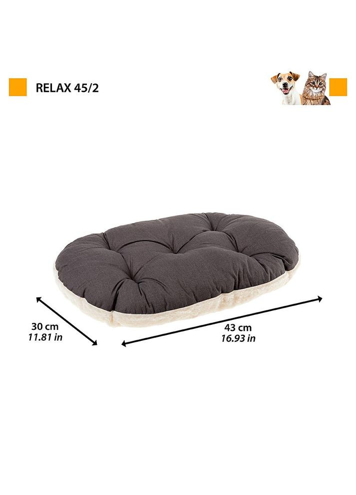 Подушка для котів та собак Relax F сіра 43 x 30 см 82045097 Ferplast (268025124)