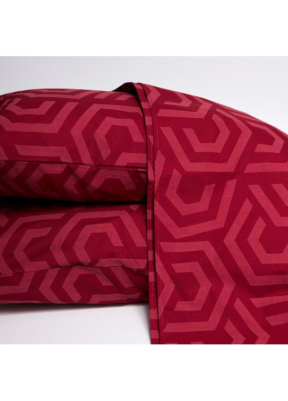 Набор (простыня 200х220 + 2 наволочки 70х70) Бязь Gold Люкс (MS-880000068) Moon&Star Burgundy Charm (359376859)