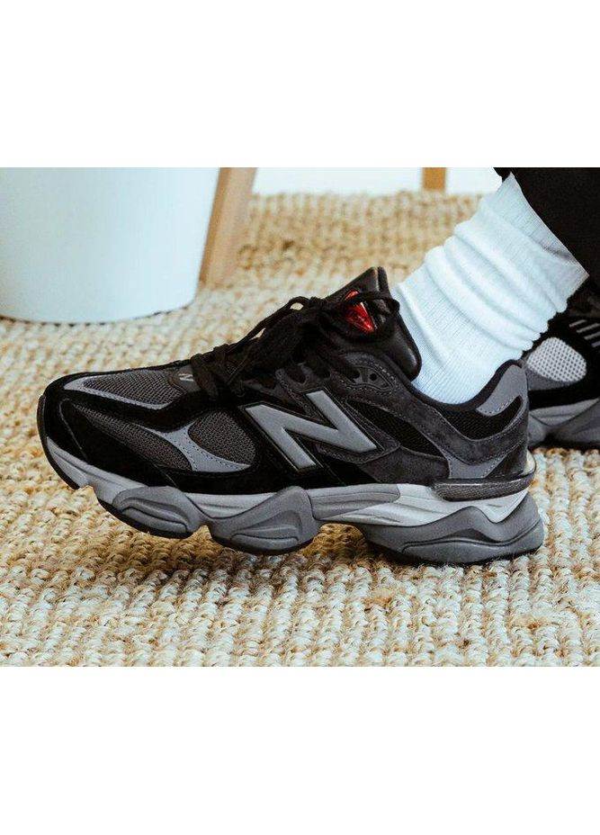 КРОСІВКИ ЖІНОЧІ NEW BALANCE 9060 BLACK PREMIUM НЬЮ БЕЛАНС 9060 No Brand чорні демісезони (369392219)