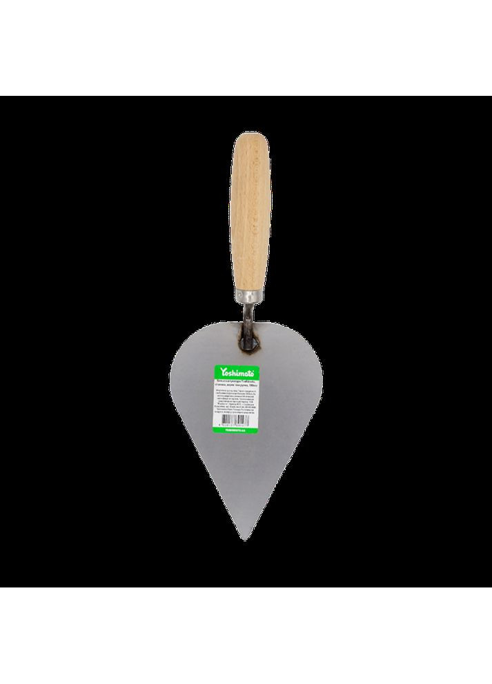 Кельма штукатура, сталева, дерев`яна ручка, 190мм Yoshimoto (365060433)