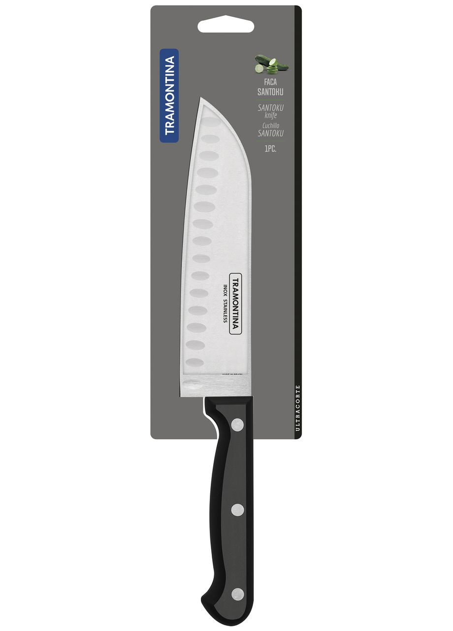 Нож Сантока ULTRACORTE 17 см черный в блистере (23868/107) Tramontina (337128316)