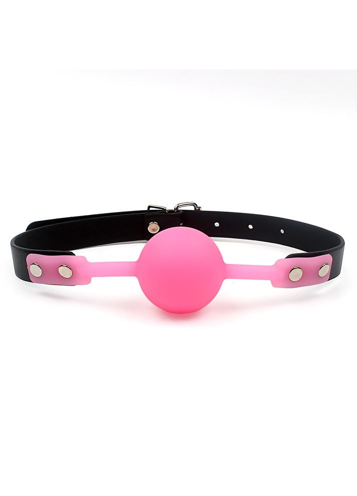 Кляп мягкий силиконовый шарик Silicon Ball gag с регулировкой размера по голове Roger (303882302)