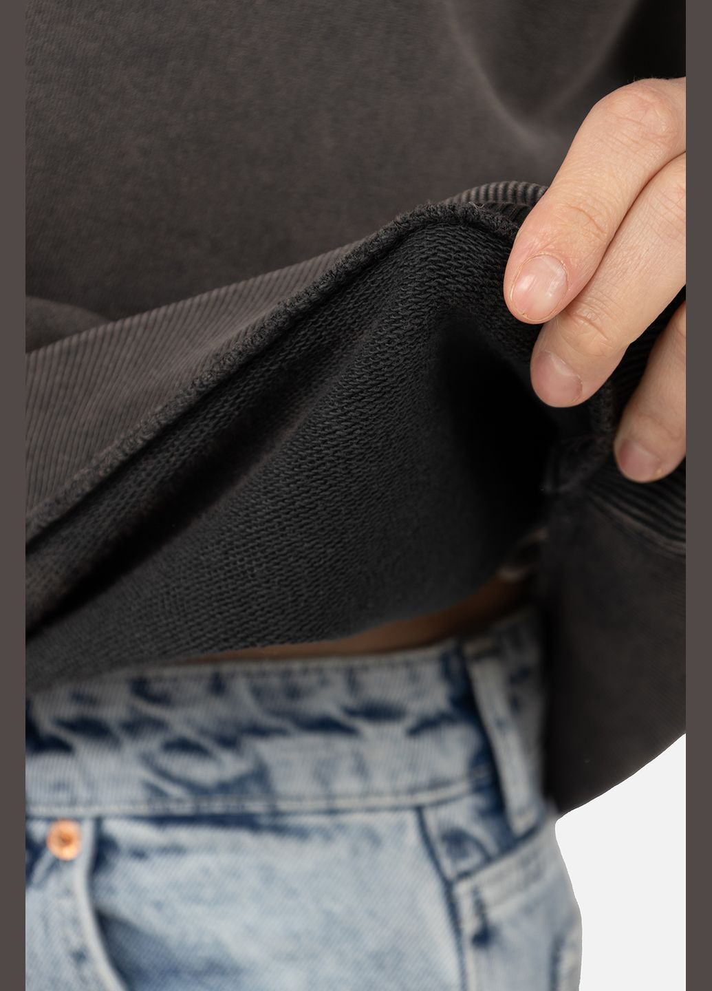 Темно-серый свитшот женский цвет темно-серый цб-00270512 Busem (317323139)