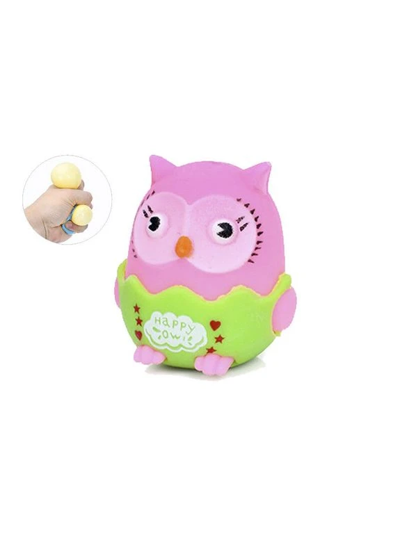 Игрушка сквош антистресс "Совенок" MS 4141 размер 7 см MS 4141(Pink) Bambi (392085508)