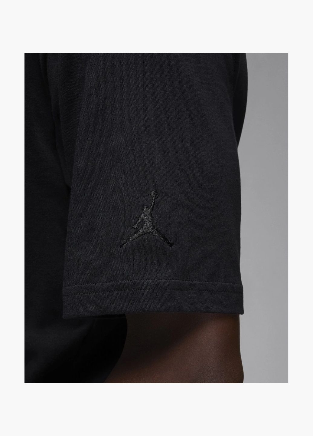 Чорна футболка чоловіча t-shirt brand black fn5982-010 Air Jordan