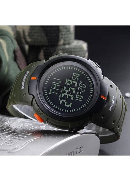 Годинник Military Smart Watch з компасом для активних чоловіків з секундоміром та підсвічуванням ProDobro (367266741)
