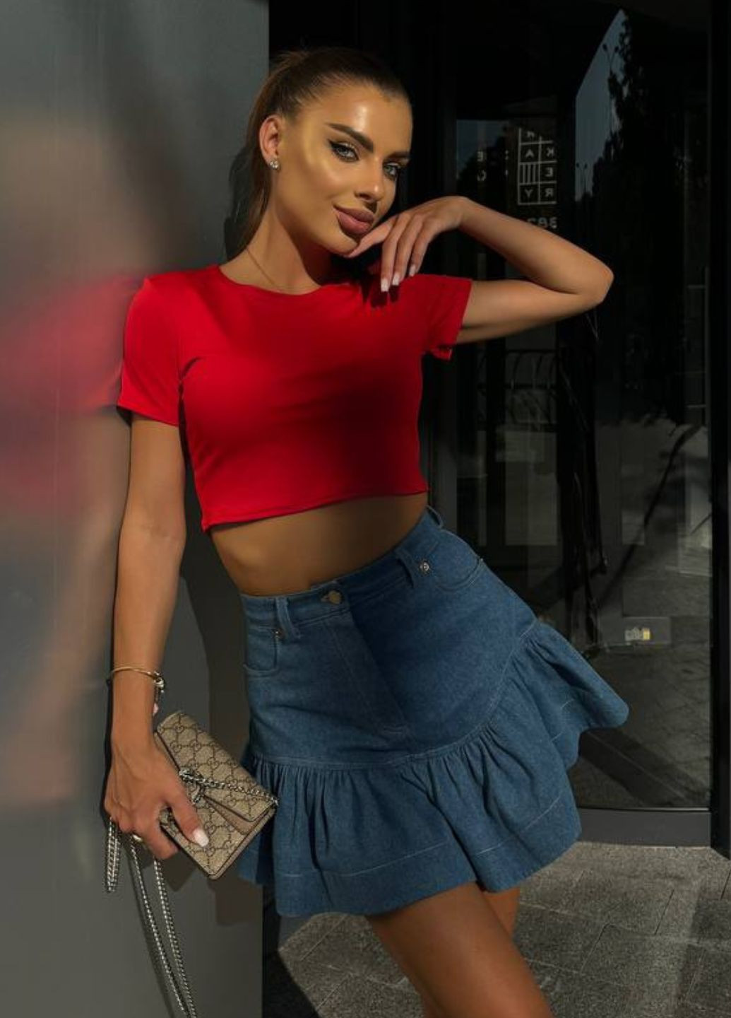 Базовый повседневный легкий летний топ с короткими рукавами Tik-Tak (347234564)