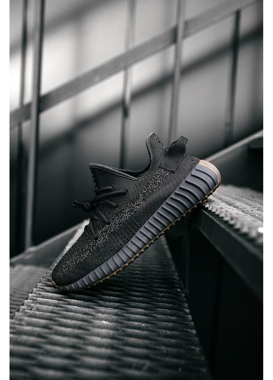 КРОССОВКИ ЖЕНСКИЕ ADIDAS YEEZY BOOST 350 BLACK CINDER АДИДАС ИЗИ БУСТ No Brand чёрные демисезоны (367172641)