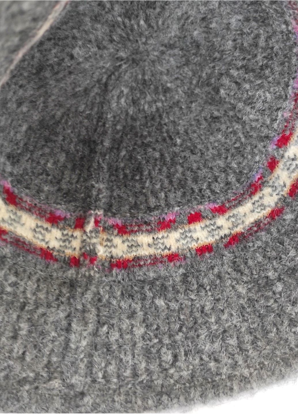 В'язана Зимова Шапка Тепла Панама Вовняний Капелюх для Жінок у Ретро Стилі з Орнаментом 55-59 см No Brand в'язана шапка панама (365301164)