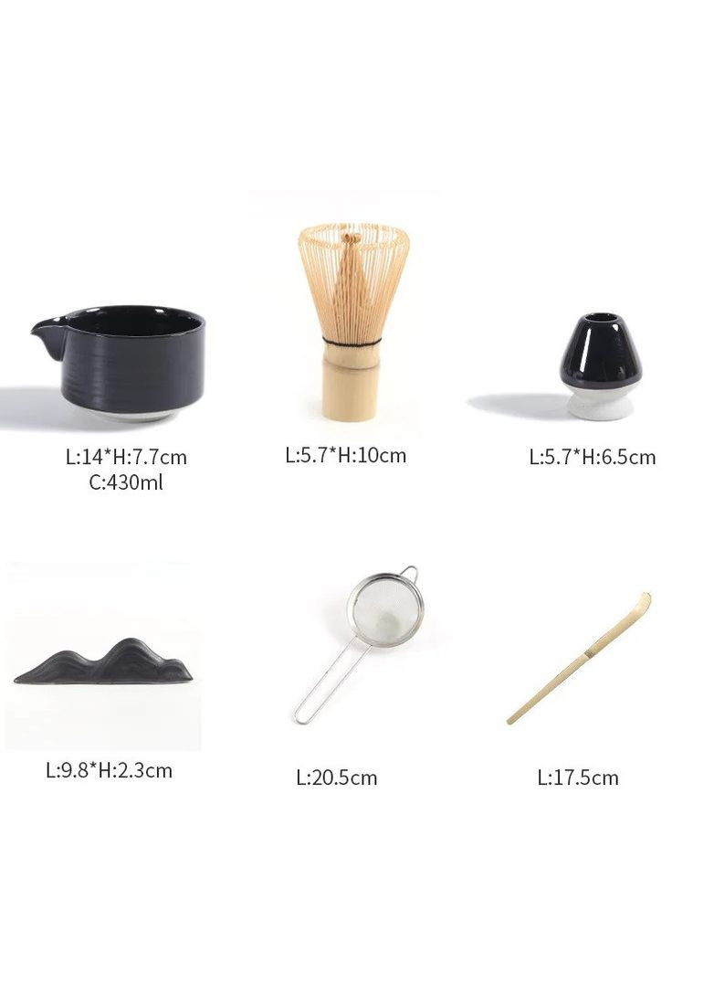 Набір Mavanto Moon для приготування чаю матчу #178 на 7 предметів з носиком (R-300202-VS) No Brand (303974998)