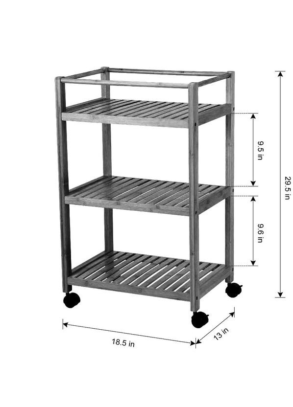 Сервірувальний столик з дерева Роскілле сепія (ЄТК-000408) No Brand (327848259)