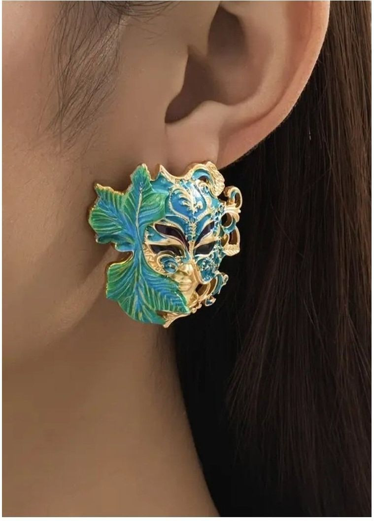 Ошатні сережки маски з естетикоюкарнавал, 1123 No Brand (365730750)