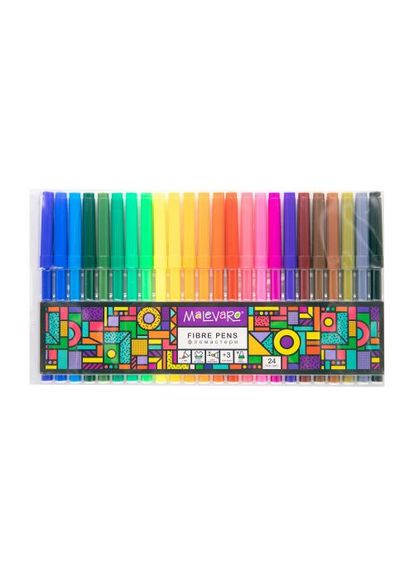 Набір різнокольорових фломастерів, 24 шт. Malevaro (361419194)
